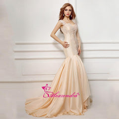 Unique Mermaid Two Style  Backless Wedding Dress Multiple Colors