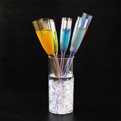 Upspirit 6pcs Plastic Champagne Flutes