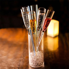 Upspirit 6pcs Plastic Champagne Flutes
