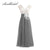 Vintage Lace White Top Dress