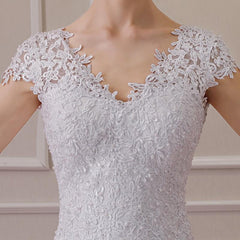 Vintage Mermaid Lace Wedding Dress Appliques
