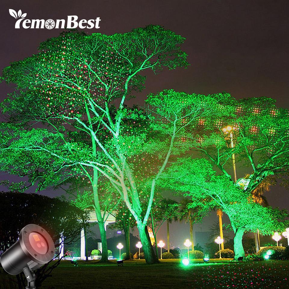 Led Green Projection Light Waterproof Laser Projector Light Red and Green with 4 Modes