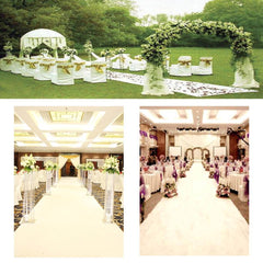 Wedding Aisle Floor Runner 10x1m White Carpet