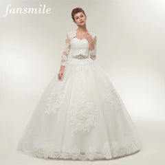 Wedding Dress Ball Gown/ Princess Style Lace Vintage Plus Size Available with Jacket