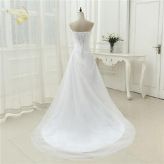 Wedding Dress Sweetheart A Line Rhinestone Beading Bridal Gown