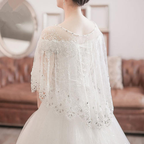 Wedding Shawl White Lace