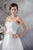 White A Line Tulle Wedding Dress