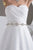 White / Ivory A Line Organza Perfect Belt Wedding Dress