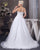 White Organza Simple Fashion Wedding Dress A Line