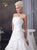 White Taffeta Wedding Dress Applique Beading Off The Shoulder