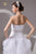 White Wedding Dress Sweetheart A Line Rhinestone Beading Organza