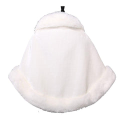 Winter Faux Fur Tippet Ivory  Shawl