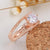 Women Wedding Engagement Ring Crystal Jewelry Rings 2 colors