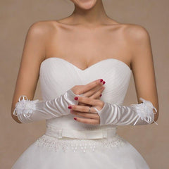 Womens Elbow Length  Long Fingerless