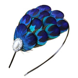 Women's Vintage Style  Peacock Feather Headband