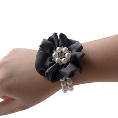 Wrist Corsage pearl accents Multiple Colors