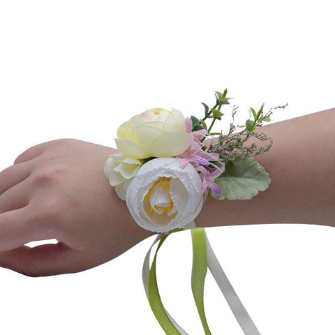 Wrist Flower Silk Ribbon 5 colors